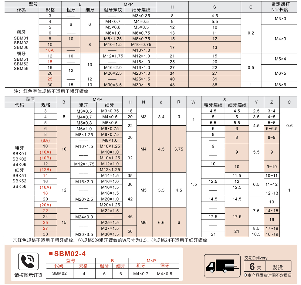 内螺纹型固定环 紧定螺钉锁紧型/开口型参数图1