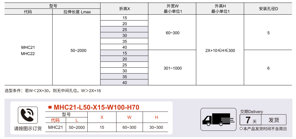 风琴罩 U型带挂台参数图1