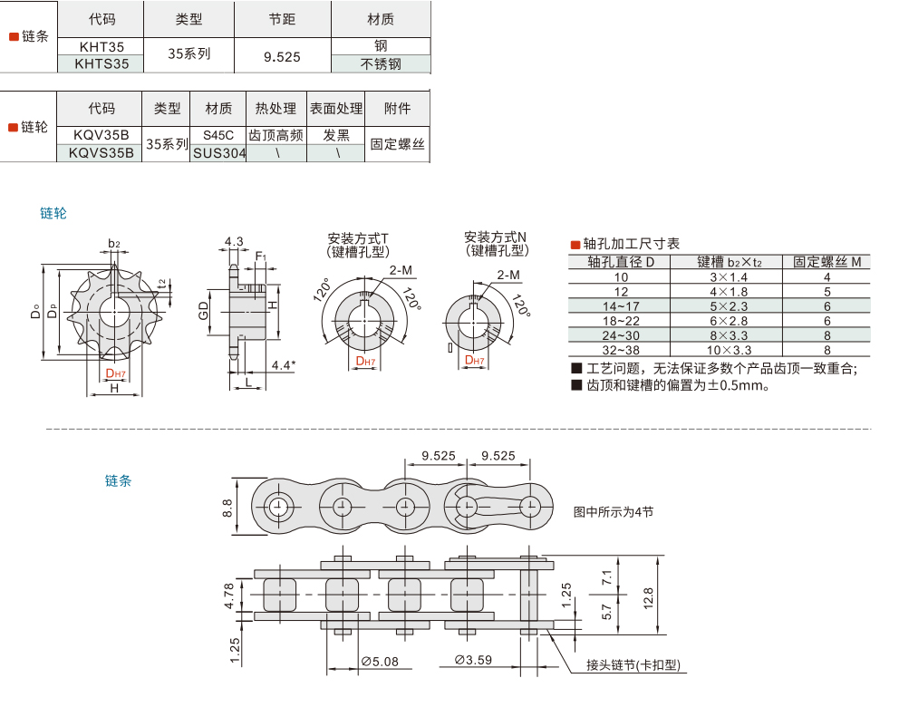 链轮/链条 35B系列(06C)材质图