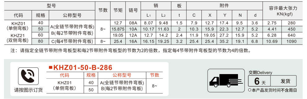 短节距输送链条 单侧弯板/双侧弯板参数图1