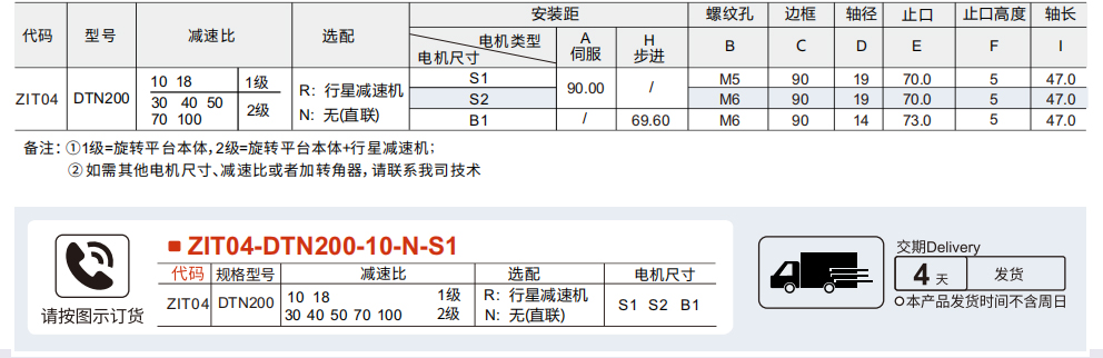 旋转平台DTN系列 DTN200参数图1