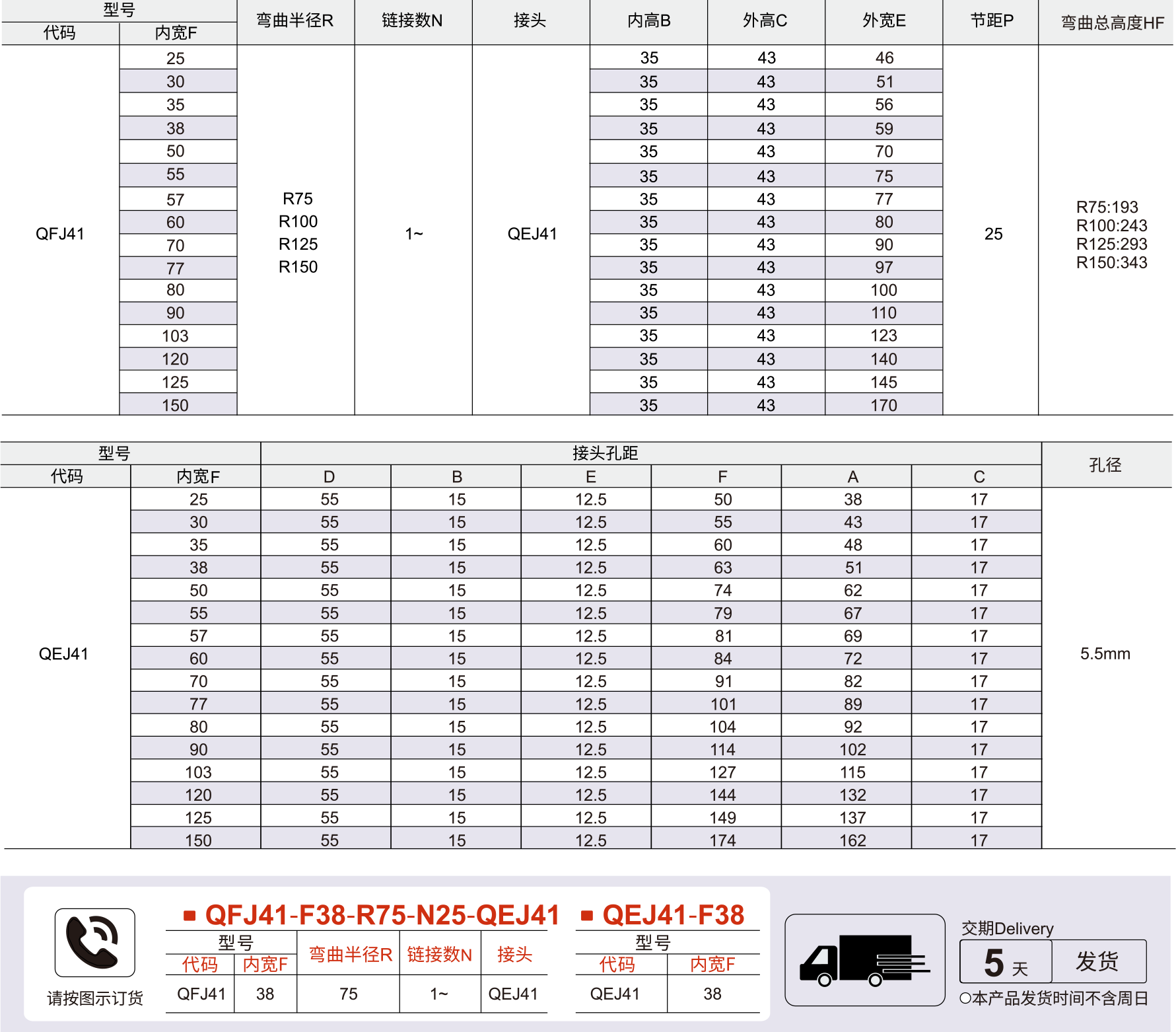 拖链 35（静音）系列两侧可开拖链参数图1