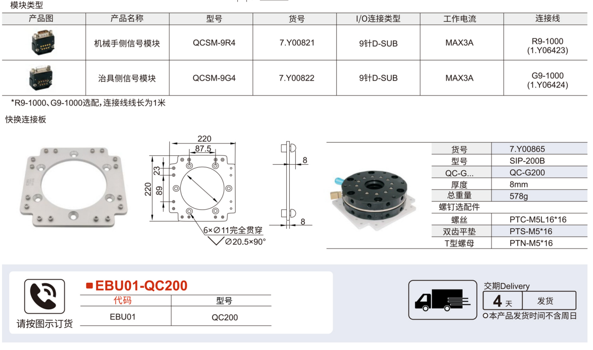 圓形手動快換 QC-200參數(shù)圖1