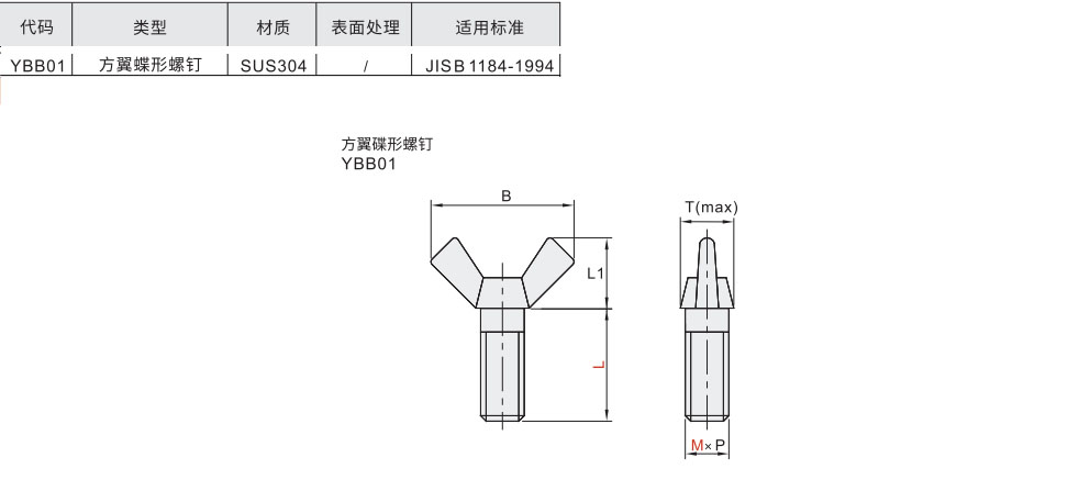 方翼蝶形螺钉材质图