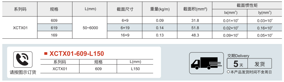 通用型材 压座型材参数图1