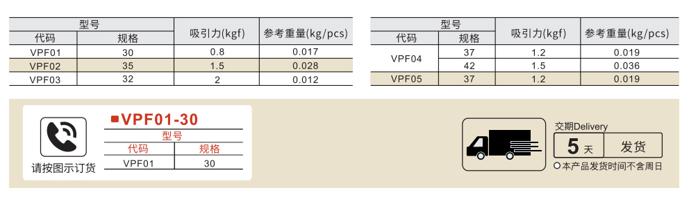 磁力扣 普通吸力 双磁芯 金属型参数图1