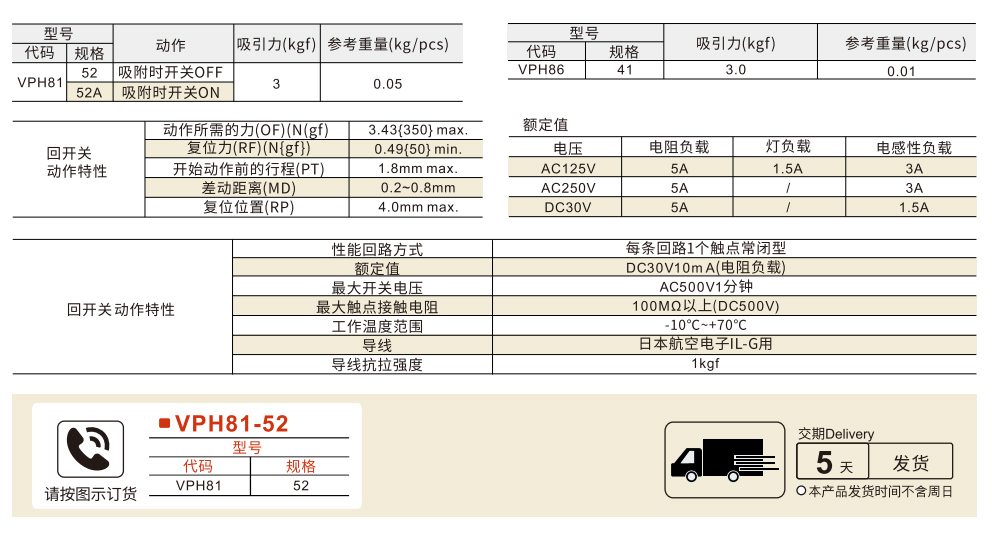 磁力扣 强吸力 带端子/带开关参数图1