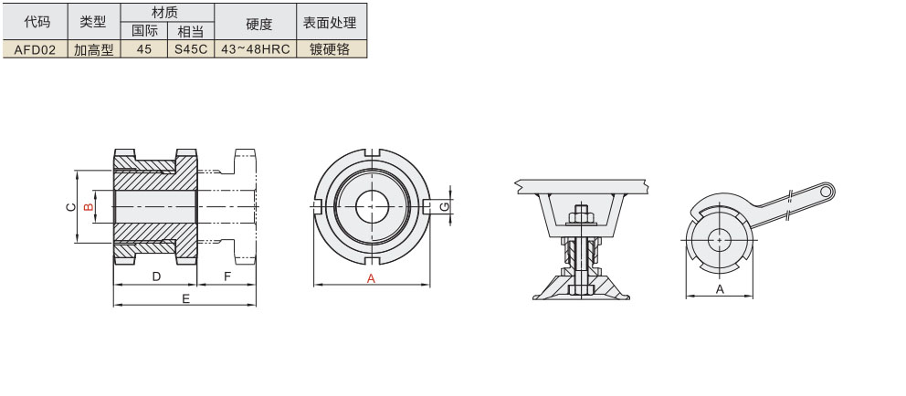 高度调整座 加高型材质图