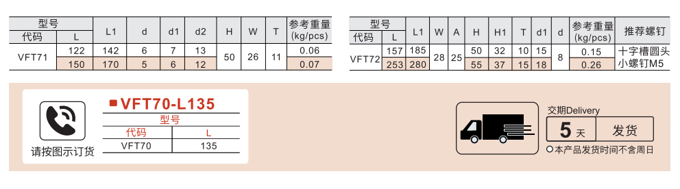 方形拉手 圆角带盖/外部固定型参数图1