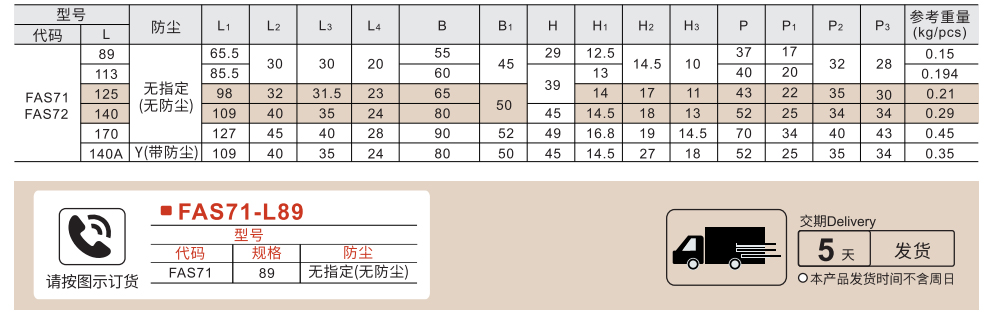 密封扣 重型门用 左侧拔插型/右侧拔插型参数图1