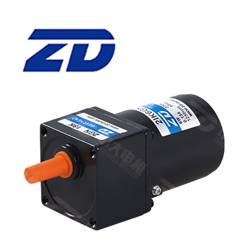 ZD中大电机 6W60MM微型小型 K系列交流感应齿轮型减速变频电机马达 2IK6GN-H