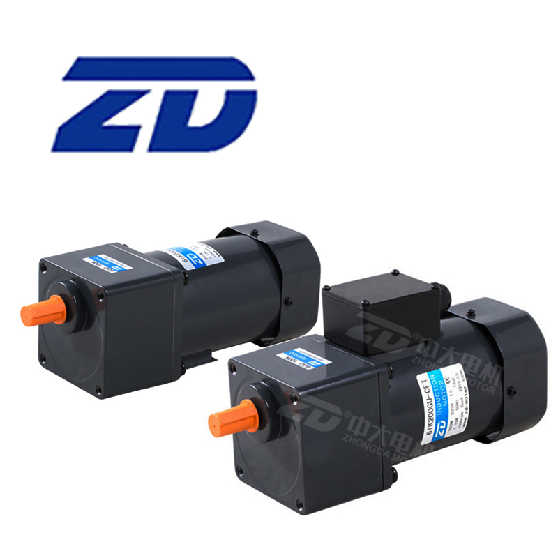 ZD中大电机 200W104MM微型小型 K系列交流感应导线型减速变频电机马达 6IK200GU-HF